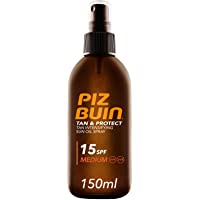 Los mejores  - Piz Buin- Tan &amp- Protect- Aceite en Spray Acelerador del Bronceado SPF 15 Protección Media- 150 ml